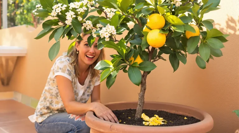 Citronnier qui ne donne rien : enterrez ce déchet de cuisine au pied, il peut le couvrir de fruits