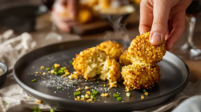 « J’en fais à chaque apéro d’hiver » : mes croquettes de chou-fleur dorées au four, prêtes en 30 minutes
